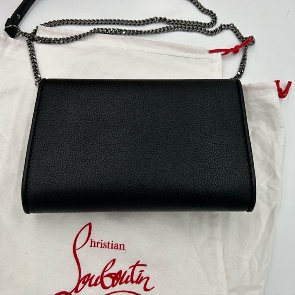 Christian Louboutin Carasky leather clutch/shoulder bag made in Italy - Picture 8 of 10